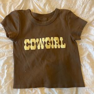john galt/ brandy melville cowgirl crop top